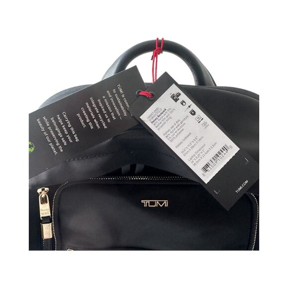 Tumi Halsey Backpack - Black/Gold - NWT - Picture 2 of 10